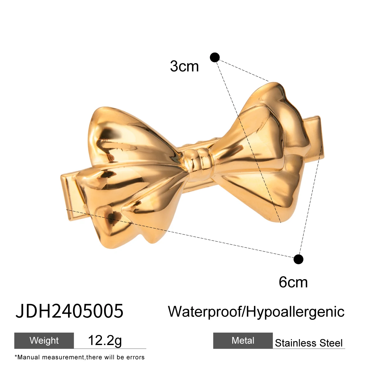 Gold Stainless Steel Hair Accessories Collection 9 Gold Stainless Steel Hair Accessories Collection - Image 9