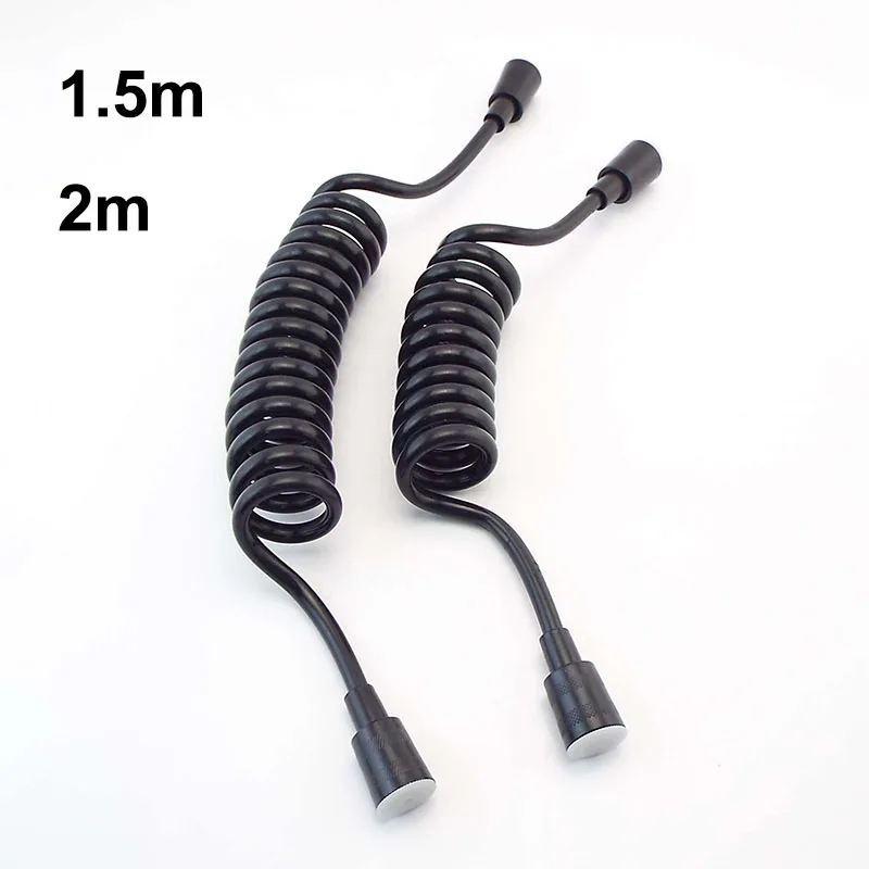 Black Flexible Shower Hose 1.5m-3m 2 Black Flexible Shower Hose 1.5m-3m - Image 2