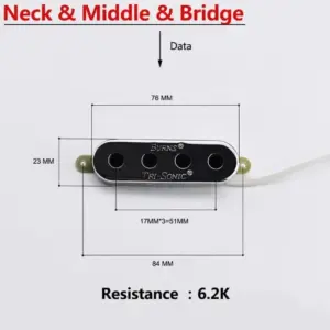 Chrome Tri-Sonic Bass Pickups Set for Electric Bass 9 Sd3c989753cb34517a80c8ee0a81938a74