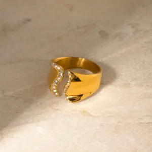 Stainless Steel Modern Open Ring 11 Sd3d6693c51974720992333e56da2bf33u