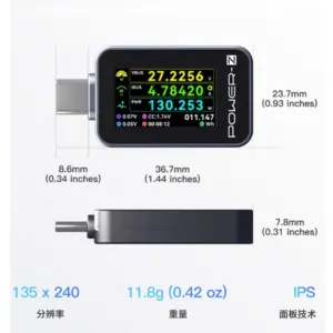 USB-C Power Detector 240W for Smartphones Laptops 8 Sd3ea97cc12ce41bdad2bddd57fe0dd0ak