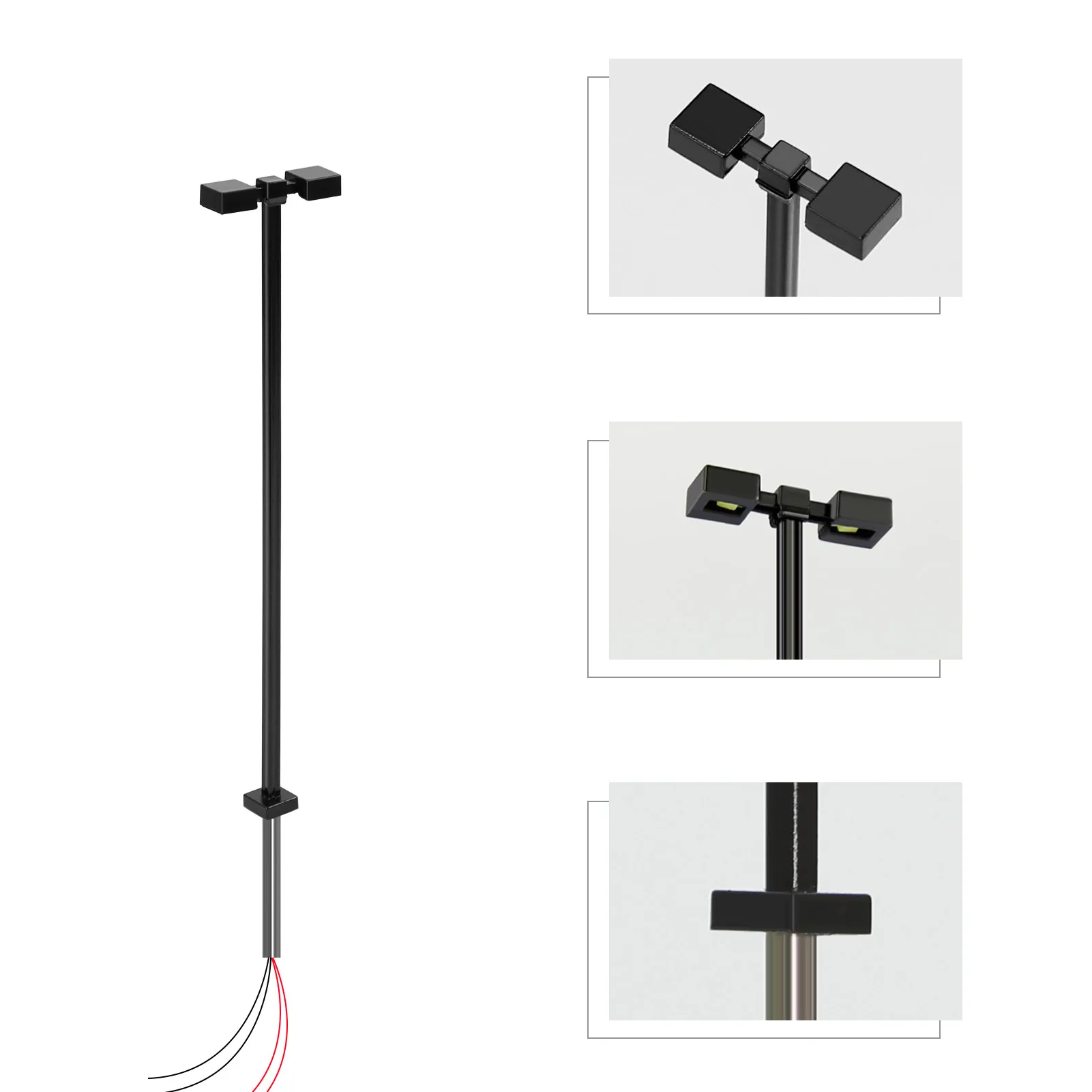 HO Scale Metal Street Lamps Set of 10 3 HO Scale Metal Street Lamps Set of 10 - Image 3