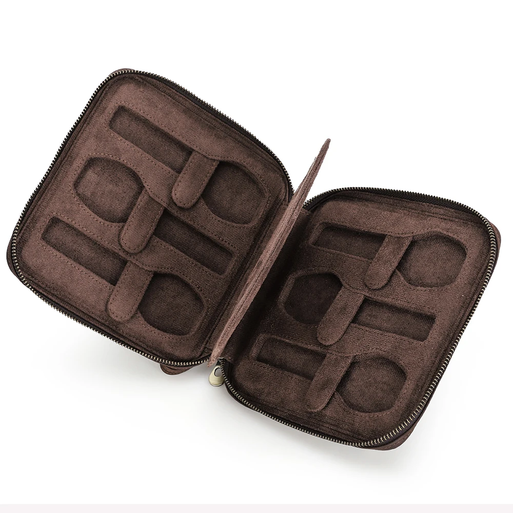 Leather Watch Organizer for Men CF1198-coffee 9 Leather Watch Organizer for Men CF1198-coffee - Image 9