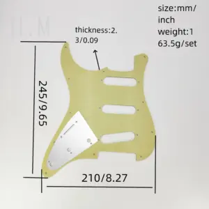 ST Guitar Accessories Set with Pickguard & Control Knobs 14 Sd447fd3367054b77a4ae92755acd86dbX