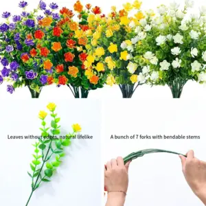 Vivid Outdoor Artificial Flower Bundle 12 Sd4520ab9dd804a29874e490c083aeb0cj