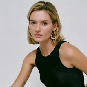 Stainless Steel Double Hoop Earrings 2407100 14 Sd4585fa6dabf4265a4045b2808dff162d