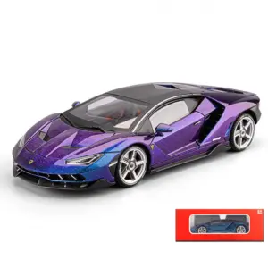 Purple 1:18 Diecast Supercar Model with Lights 17 Sd45aeed10f754515b51f7185a026514aq
