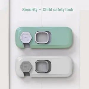 Child Safety Cabinet Lock - Gray & Green 9 Sd4a62dd1699b46f99b0e9ff0b0c25615z