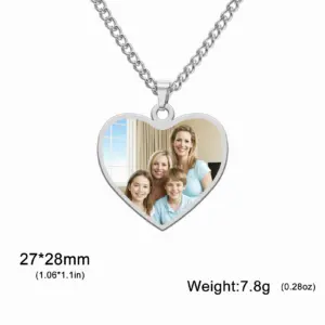 Personalized Stainless Steel Photo Pendant Necklace 19 Sd4ccec53cf0946febc537b7b2f304694S