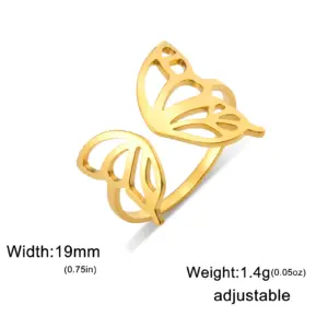 Elegant Resizable Butterfly Ring in Gold & Steel 17 Sd4d3141e376e4bebbecceb76a580a2ec4 2