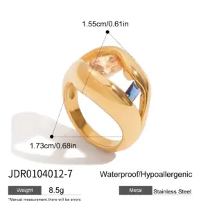 Minimalist Stainless Steel Gold Zircon Ring for Women 13 Sd4d913b7d88645f7a0221458c886440bv