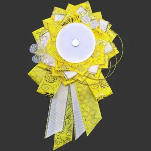 Vibrant Fabric Badge Holder with Butterfly Motif 18 Sd4d954c7c8f540f898bf47b81434963aH