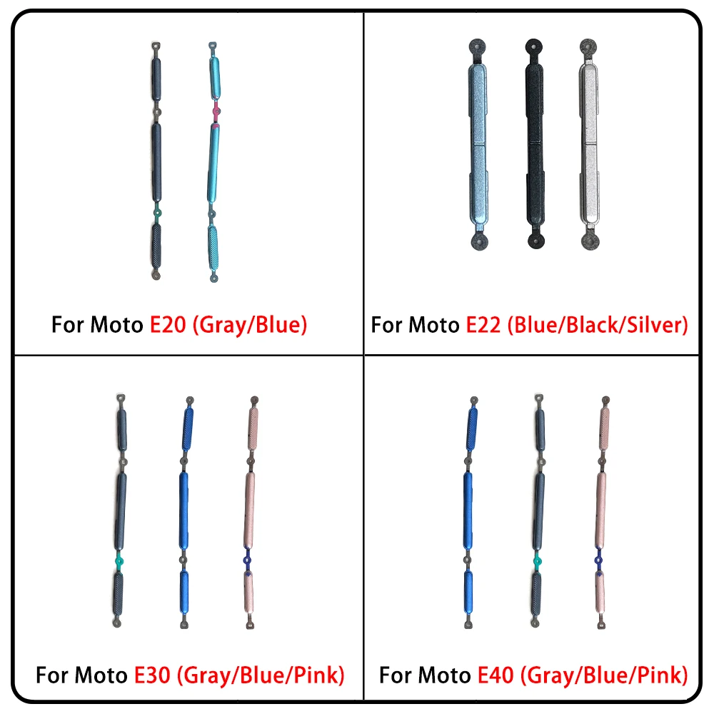 Motorola E13/E20/E22/E30/E32/E40 Replacement Side Buttons 2 Motorola E13/E20/E22/E30/E32/E40 Replacement Side Buttons - Image 2