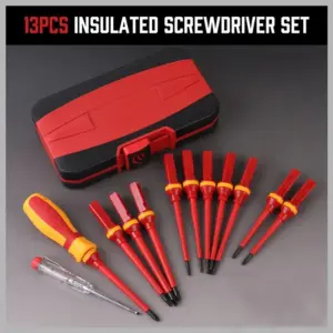Insulated Electrical Screwdriver Set, 13-Piece 10 Sd5001fc928f94b9c9343f714ba08dd8by