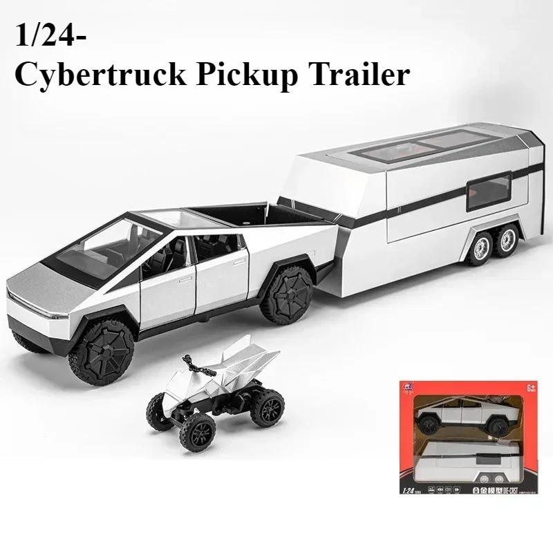 1:24 Diecast Pickup and Trailer Model 1 1:24 Diecast Pickup and Trailer Model