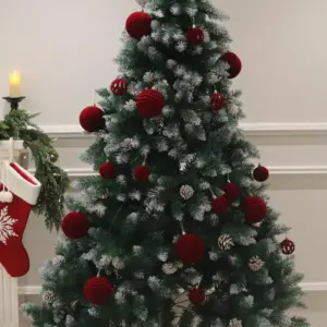 Velvet Red Christmas Ornaments Set of 12 9 Sd513d40977d24a38825b2953de83dcecW