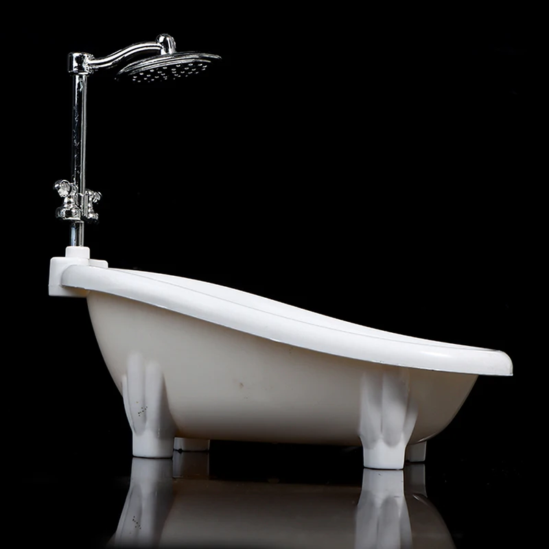 Miniature Dollhouse White Bathtub 16cm 4 Miniature Dollhouse White Bathtub 16cm - Image 4