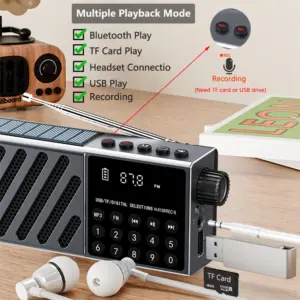 Portable Solar Bluetooth Speaker with 5W Output 10 Sd51a9346b874473498b695a4f73f0ee8x