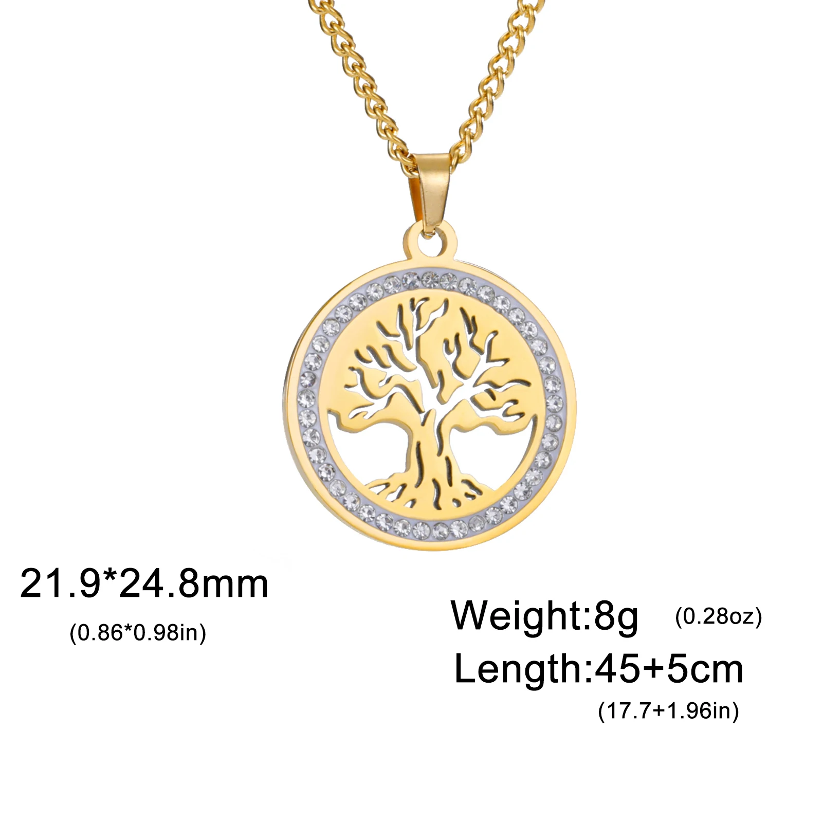 Stainless Steel Tree of Life Necklace for Women 7 Stainless Steel Tree of Life Necklace for Women - Image 7