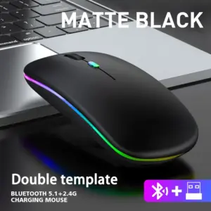 Black RGB Wireless Mouse with Dual Connectivity 18 Sd53ce1ad286941d4ab0710e8d40d6cf6T