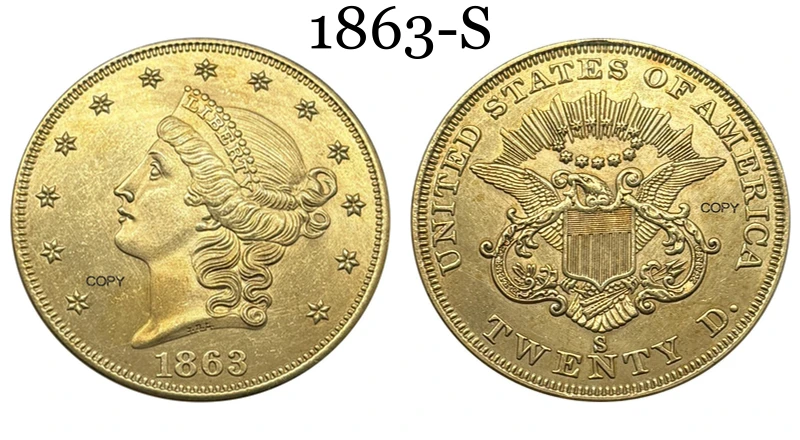 1860s Liberty Coin Replica Collection 7 1860s Liberty Coin Replica Collection - Image 7