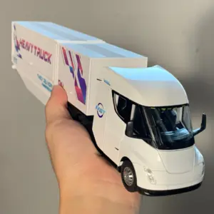 White Semi-Container Truck Model 1:32 Scale 10 Sd54d5f63909d43ce931fd0eb2fe5a839l