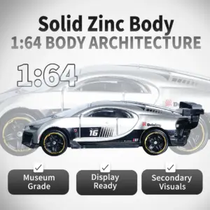 1:64 Silver and Black Supercar Model 7 Sd5614ff610eb4e529d5518727b46f9fa7