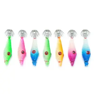 Vibrant Luminous Squid Jig Set for Fishing 13 Sd56a8218be4a4f409037352922d65ceaM