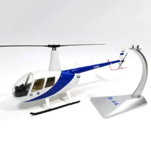 White and Blue R44 Helicopter Model Display 7 Sd56dd7f9318f44c486d58527652657adA