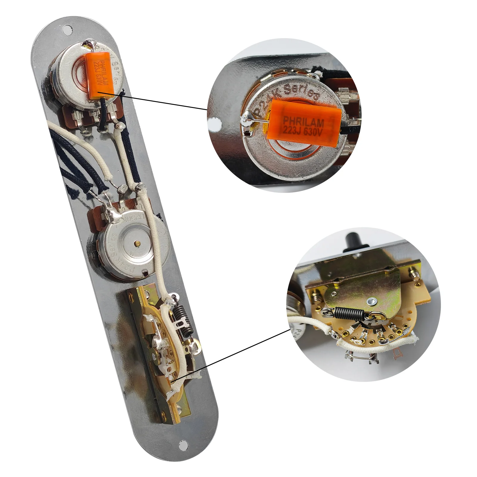 Premium Fully Loaded Guitar Control Plate for Telecasters 2 Premium Fully Loaded Guitar Control Plate for Telecasters - Image 2