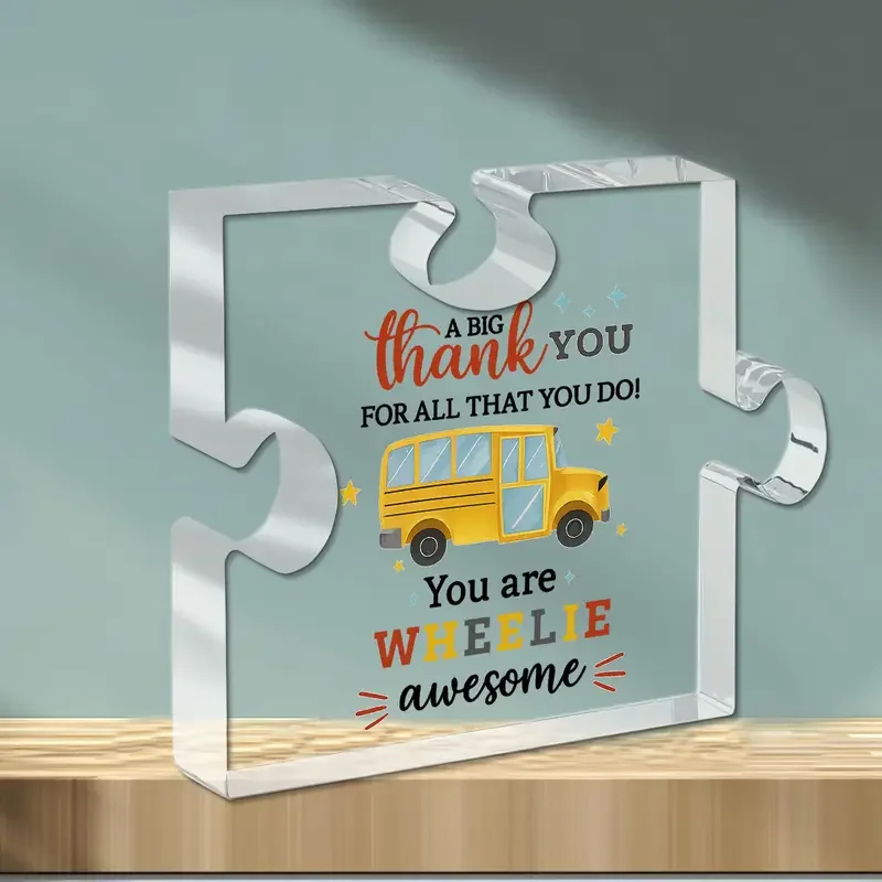 Colorful School Bus Appreciation Acrylic Ornament 6 Colorful School Bus Appreciation Acrylic Ornament - Image 6