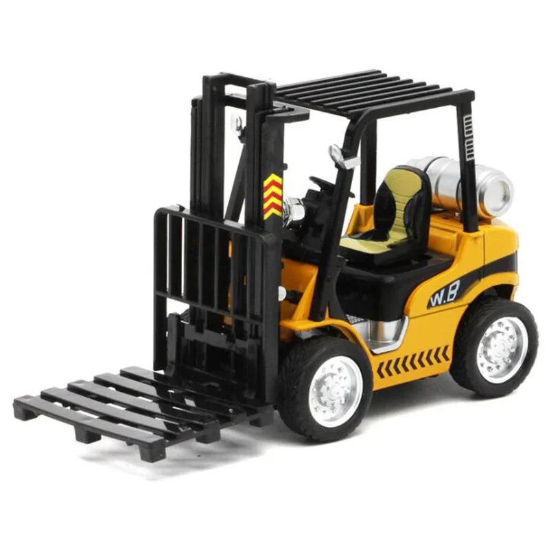1/24 Scale Diecast Yellow Forklift Truck Model 4 1/24 Scale Diecast Yellow Forklift Truck Model - Image 4