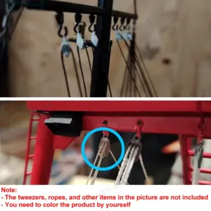 Vintage Alloy Model Pulleys for Ships 12 Sd596469f470546839673f235b2f67332a