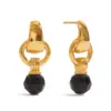 Gold-Tone Stainless Steel Geometric Earrings