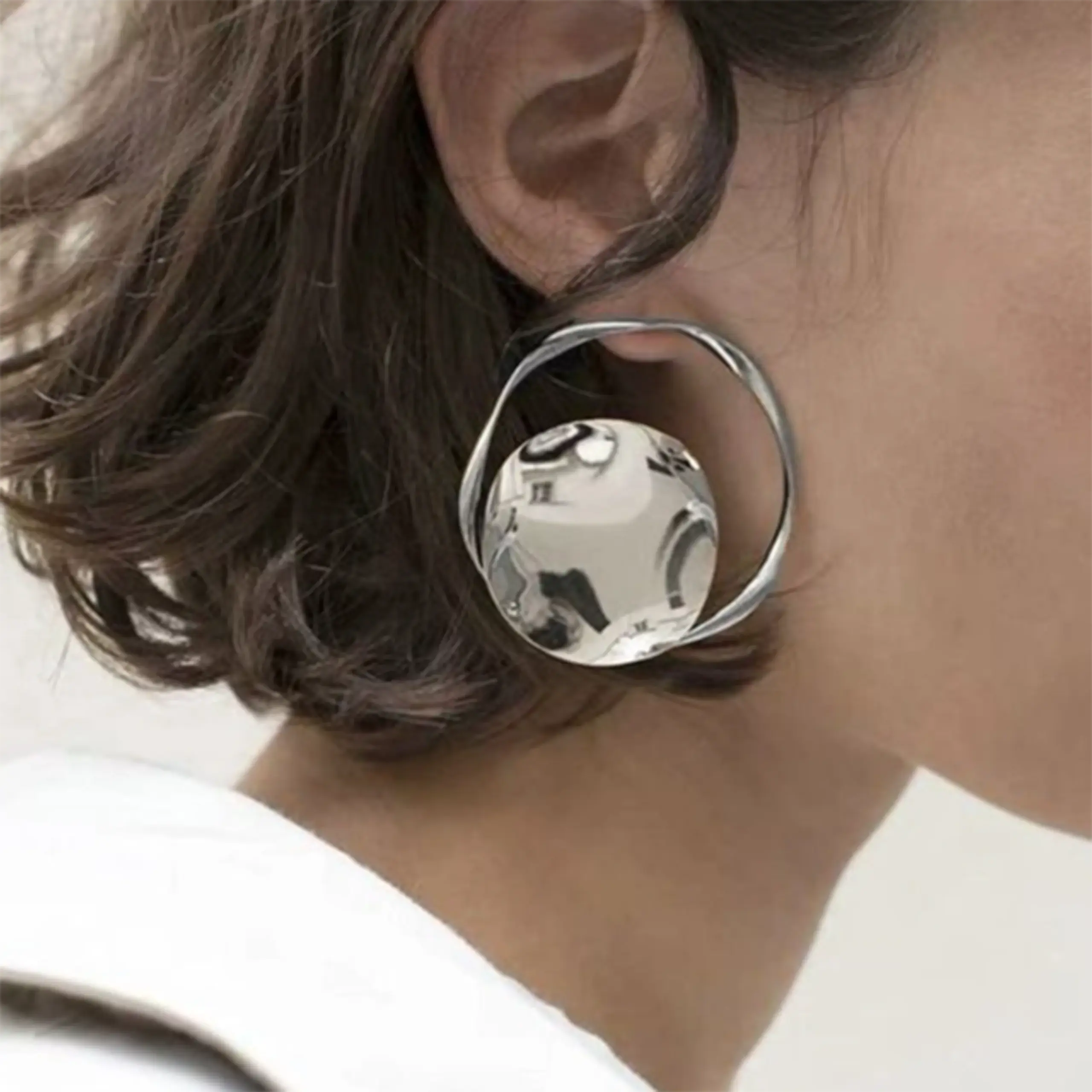 Stainless Steel Gold Earrings JDE0112041-S 1 Stainless Steel Gold Earrings JDE0112041-S