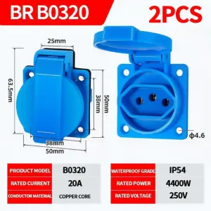Waterproof Outdoor Socket with IP54 Rating 19 Sd5b2d0e881154d58bdb20cdd62b92b79D