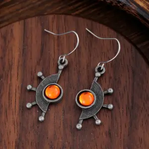 Vintage Sci-Fi Yellow Stone Drop Earrings 4 Sd5b90ab091ff4d7bb6ba808e21c17ca3w