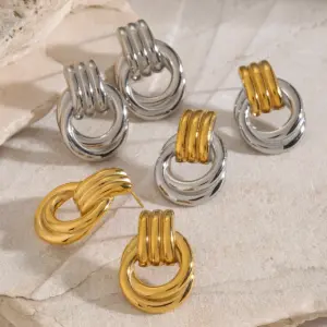 Winding Stainless Steel Earrings for Women 13 Sd5dcdfc41c41459885f93afd4e9247c4v