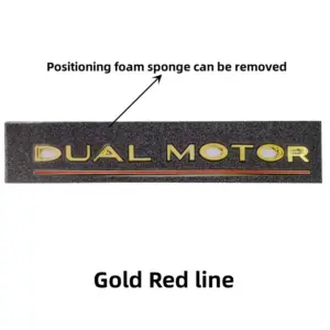 Tesla Dual Motor Emblem for Model Y, 3, X, S 18 Sd5df9872d00944cc8710fc4e294be123B