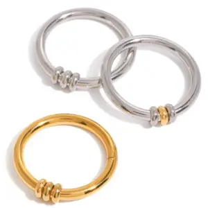 Stainless Steel Adjustable Pendant Ring