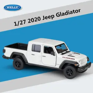 White 1:27 Scale Jeep Wrangler Rubicon Diecast Model 17 Sd5f3dd2f882e42a5b78014e030344337P