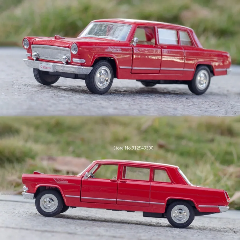 Vintage Red HONG QI CA770 Model Car 1/32 Scale 6 Vintage Red HONG QI CA770 Model Car 1/32 Scale - Image 6