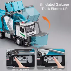 1:18 Scale Model Garbage Truck with Lights 14 Sd6127440e5a9419d97858d9ff0573e62V