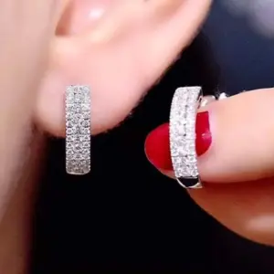 Elegant 925 Silver Zircon Hoop Earrings 11 Sd664e17293c543c9bcad10aa56d66a35H