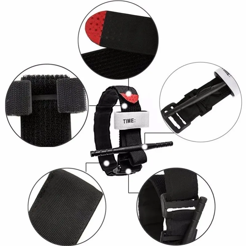 Tactical Black First Aid Kit with MOLLE Pouch 5 Tactical Black First Aid Kit with MOLLE Pouch - Image 5