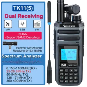 Quansheng TK11(5) Rugged Walkie-Talkie 1160MHz 15 Sd6a2c123a2ca46f69ea80c4db84e8834E