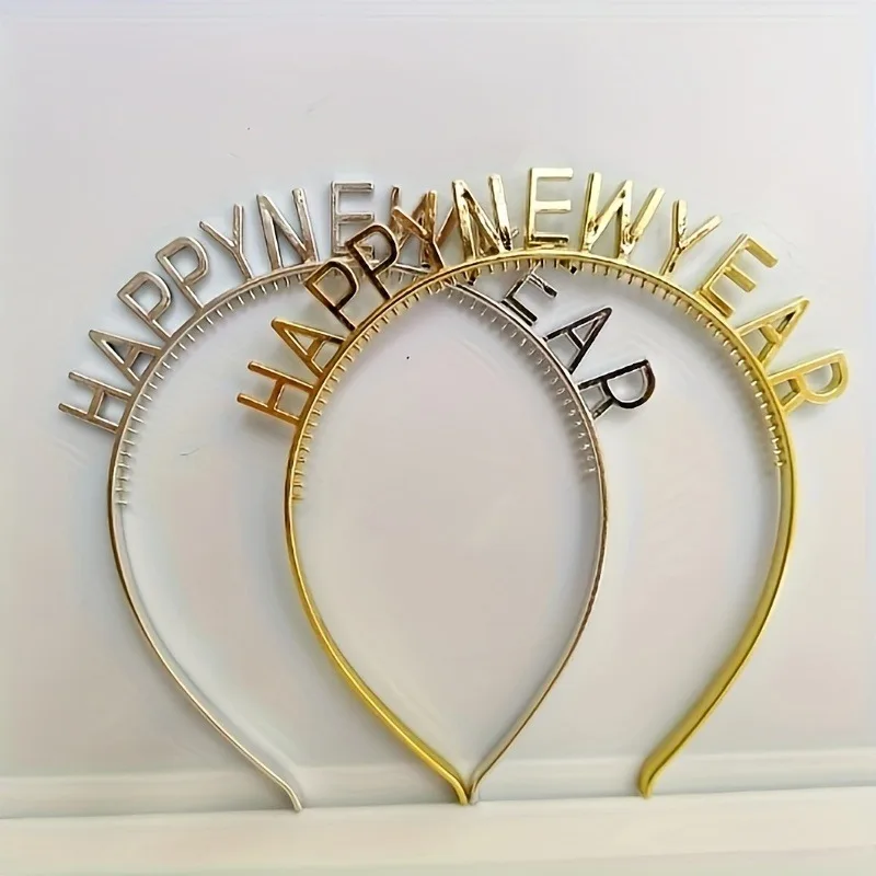 HAPPY NEW YEAR Headbands Set (6 Pieces) 4 HAPPY NEW YEAR Headbands Set (6 Pieces) - Image 4