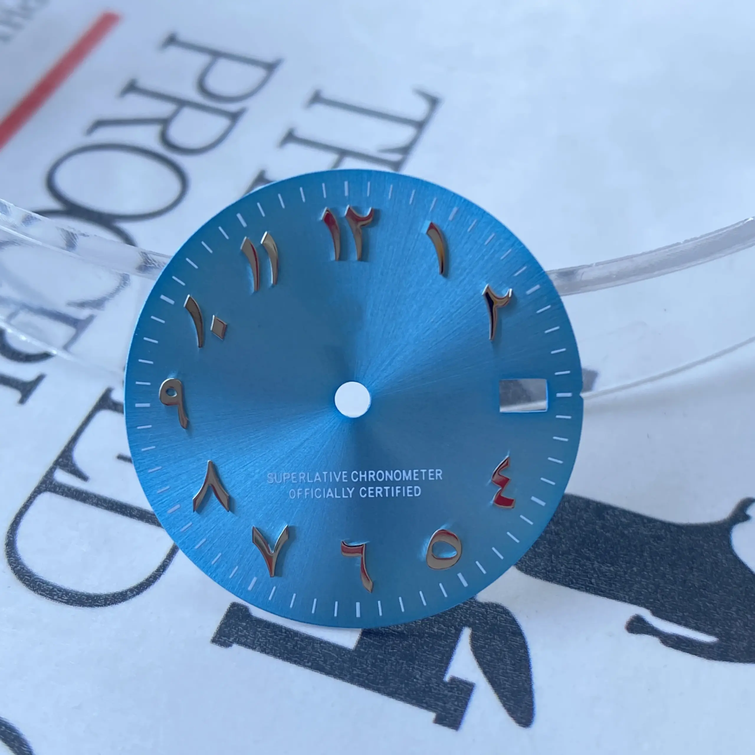 28.5mm NH35/NH36 Watch Dial with Arabic Numerals 3 28.5mm NH35/NH36 Watch Dial with Arabic Numerals - Image 3