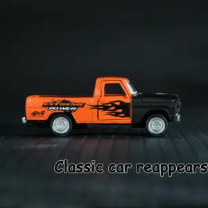 Vibrant Orange 1:22 Die-Cast Pickup Truck Model 7 Sd6eb4e6897494c92bee99e667074eb77J