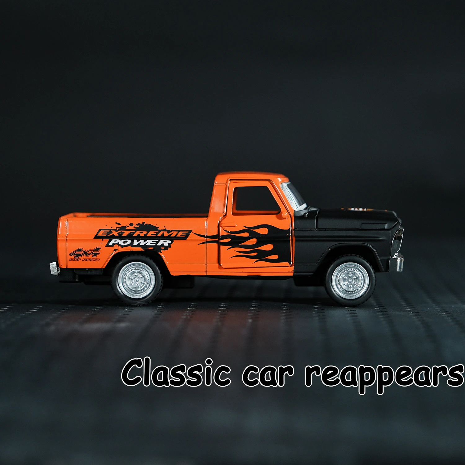 Vibrant Orange 1:22 Die-Cast Pickup Truck Model 2 Vibrant Orange 1:22 Die-Cast Pickup Truck Model - Image 2